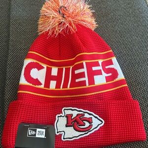 New Era Kansas City Chiefs Red Cuff Youth Knit Hat Style # 22077975 Size: OSFM